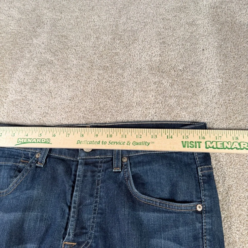 7 For All Mankind Relaxed Jeans Mens 30 (FITS 32x32) Dark Wash Button Fly READ